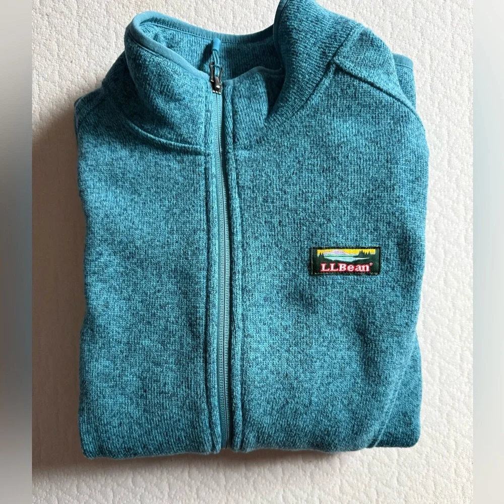 Women's L.L.Bean Sweater Fleece Full-Zip Jacket - Picture 1 of 4